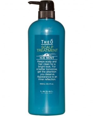 Lebel Theo Scalp Treatment Ice Mint - Крем-уход для кожи головы и волос 600 мл 