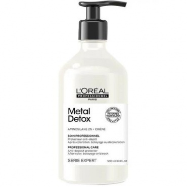 L'Oreal Professional Metal Detox - Смываемый уход для восстановления окрашенных волос, 500 мл 