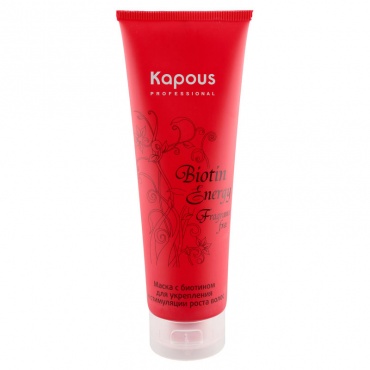 Kapous Маска с биотином для укрепления и стимуляции роста волос «Biotin Energy» 250мл 