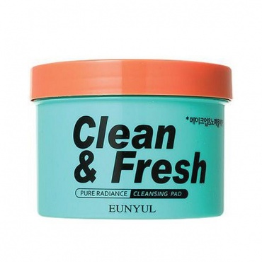Eunyul Очищающие диски для снятия макияжа - Clean & fresh pure radiance cleansing pad, 70шт в магазине BEAUTY-BAZAR.RU 
