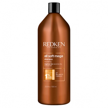 Redken All Soft Mega - Шампунь для очень сухих и ломких волос 1000 мл РЕНОВАЦИЯ  E3479400 