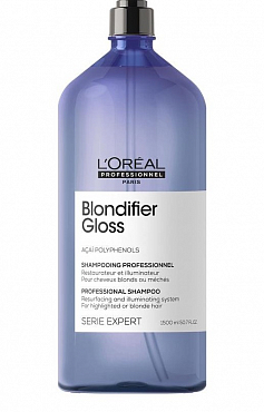 L'Oreal Professional Blondifier Gloss - Шампунь для сияния осветленных и мелированных волос 1500 мл (без дозатора) РЕНОВАЦИЯ  E3567600 