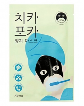 A'Pieu Маска тканевая утренняя для лица - Chi ka po ka tooth brushing mask, 17г в магазине BEAUTY-BAZAR.RU 