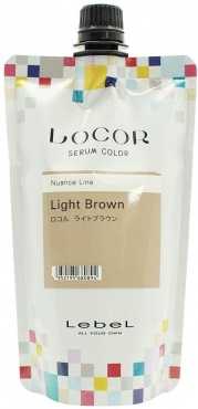 LEBEL LOCOR Serum Color - Краситель-уход оттеночный LOCOR Light Brown 300гр 