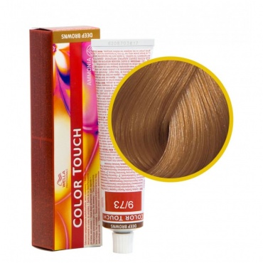 Wella Color Touch 9/73 оч. светлый блонд коричнево-золотистый, 60 мл 