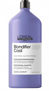 L'Oreal Professional Blondifier Cool - Шампунь для холодных оттенков блонд 1500 мл (без дозатора) РЕНОВАЦИЯ  E3573700 