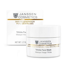 JANSSEN. ReS. 141P Trifolia Face Mask Насыщенная anti-age маска с фитоэстрогенами и гиалуроновой кислотой, 200 мл 141P в магазине BEAUTY-BAZAR.RU 