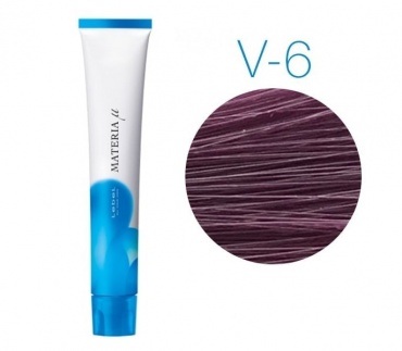 Leb Краска для волос MATERIA µ V6 тёмный блондин фиолетовый 80мл 9337лп 
