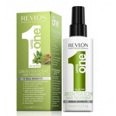 Revlon Professional Uniq One Green Tea Scent Treatment - Спрей маска для ухода за волосами с ароматом зеленого чая, 150 мл 