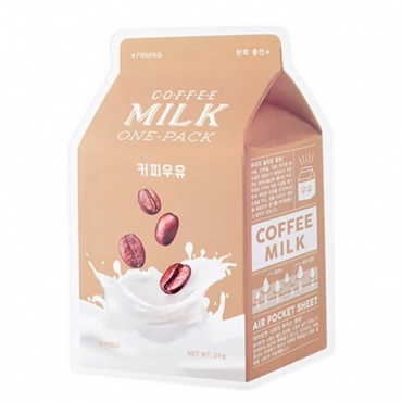 A'Pieu Маска тканевая йогуртовая с экстрактом кофе - Coffee milk one-pack, 21г в магазине BEAUTY-BAZAR.RU 