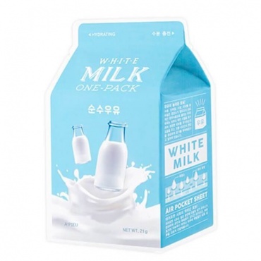 A'Pieu Маска тканевая йогуртовая с молочными протеинами - White milk one-pack, 21г в магазине BEAUTY-BAZAR.RU 