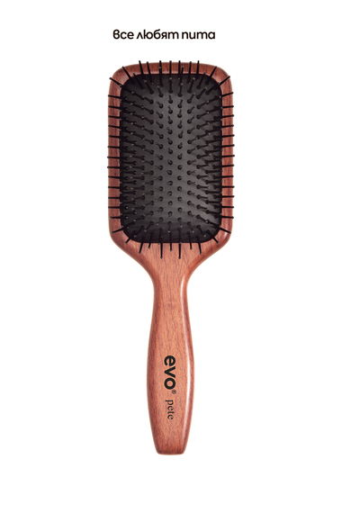 evo pete ionic paddle brush/[Пит] Щетка массажная с ионизацией для волос, 1 шт 