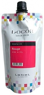 LEBEL LOCOR Serum Color - Краситель-уход оттеночный LOCOR Rouge 300гр 