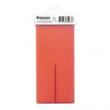 Kapous Professional Воск в кассетах с мини роликом Жирорастворимый "Розовый с Диоксидом Титаниума"  100 мл 