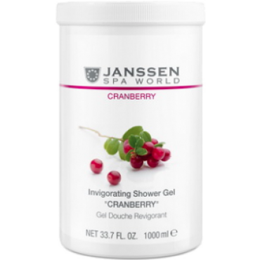 JANSSEN Invigorating Shower Gel "Cranberry" / Гель для душа «Клюква», 1000 мл 