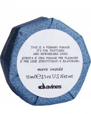 Davines More Inside Forming pomade - Моделирующая помада для текстурных и пластичных образов, 75 мл 