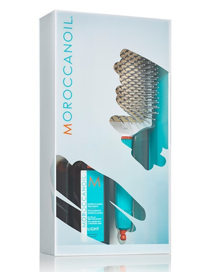 MOROCCANOIL Набор 2021 TREATMENT (масло для всех типов волос 100 мл + щетка лопатка) 