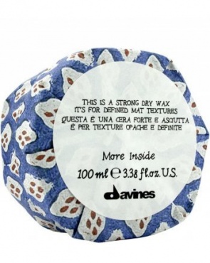 Davines More Inside Strong Dry Wax - Сухой воск для текстурных матовых акцентов, 75 мл 