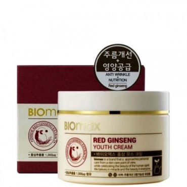 BioMax Крем для молодости кожи с экстрактом красного женьшеня - Red ginseng youth cream, 100мл в магазине BEAUTY-BAZAR.RU 